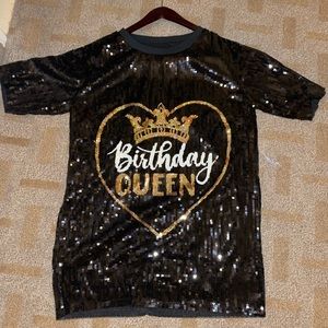 T shirt dress sequin woman